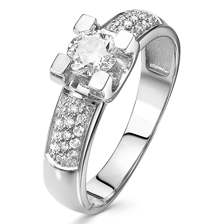 Кольцо, золото, бриллиант, 3776-11001